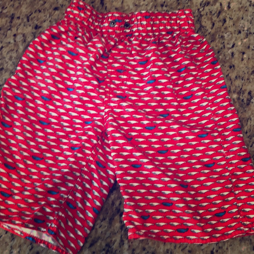 👦🏼 boy size 8 swim trunks with whales!